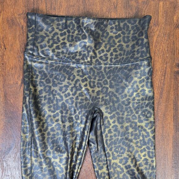 SPANX Faux Leather Leopard Shine Leggings - Small - NWOT - Picture 5 of 9